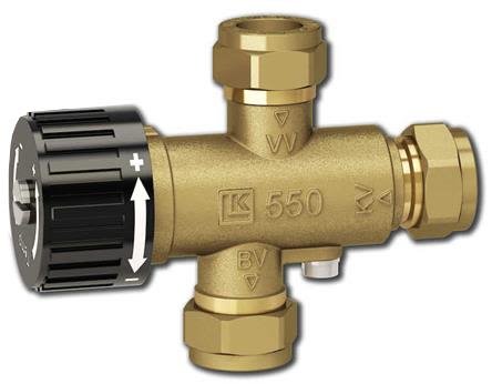LK Systems LK 550 AquaMix Blandningsventil 15 mm, Installation
