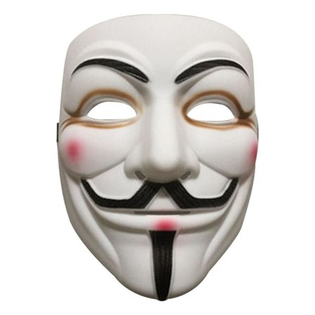 Voksenmaske Hacker Anonymous V Ligesom Vendetta Hvid KLB