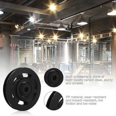 4 stk. Fitness Hjulskiver, 90 mm Hjulskiver Slitsterke Treningskabel Hjulskiver Lagringshjulskiver For Treningsutstyr (