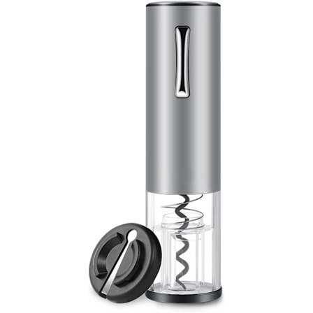 Elektrisk korketrekker i rustfritt stål - bærbar og oppladbar korketrekker med Micro USB-ladekabel