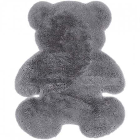 Grey Rug Soft, Bear Shape, Living Room
