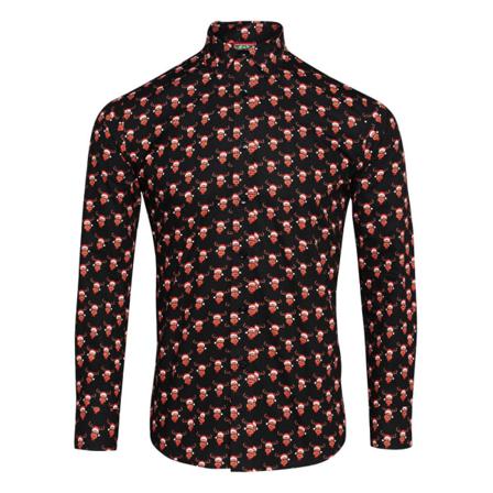 Julbutik Printed Julskjorta 2xl Rensvart
