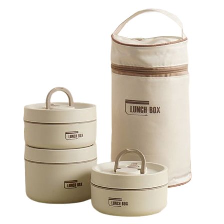 Bärbar isolerad lunchbehållare Set Multi-Layer Combination Picknick Lunch Box