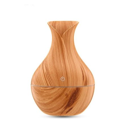 Indoor Humidifier Wood Texture Ultra Silent Air Diffuser Essential Oil Humidifier For Home Car
