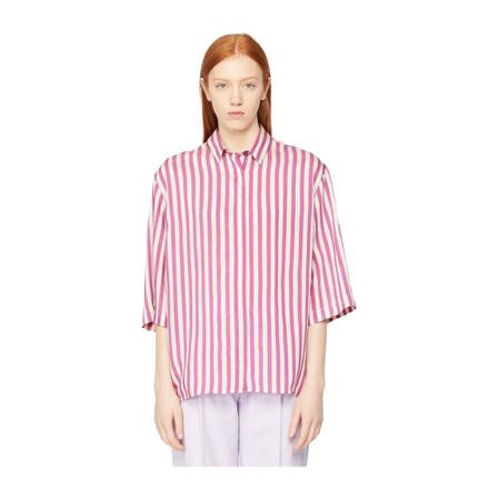 PS By Paul Smith Oversized Shirt , Roze , Dames , Maat: 2XS