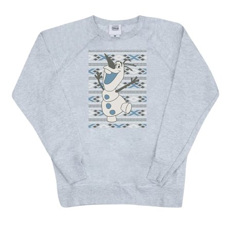 Disney Womens/Ladies Frozen Christmas Olaf Smile Sweatshirt XL