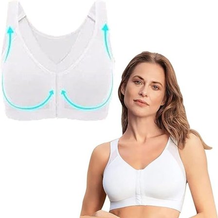 Multifunktionel BH Fulddækkende BH WHITE M