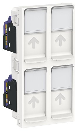 Schneider Electric NU348518 Datauttag för 4 boxar, 6A (IEC), Dator & surf