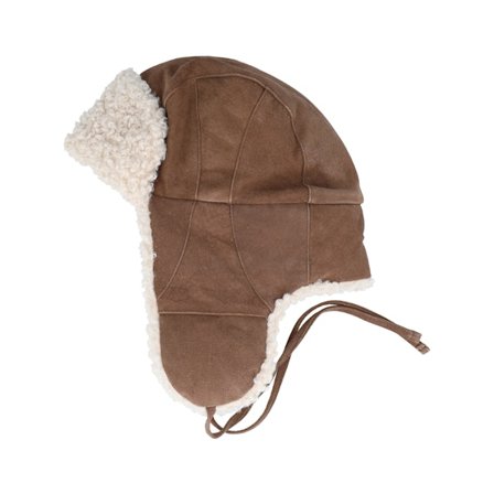 Stetson - Bomber Cap Waxed Pigskin Cognac Trapper Trapper Brown Beanie - @ Hatstore