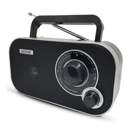 Denver FM-radio analogisella virityksellä ja teleskooppiantennillä varustettuna