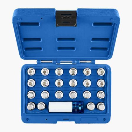 Fälglås nyckelsats som passar VAG 23 delar