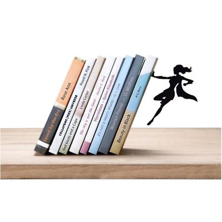 Unikke Metal Dekorative Bogstøtter - Fantasifulde Skjulte Bogstøtter Kompatible Med En Sej Bog Holder Display