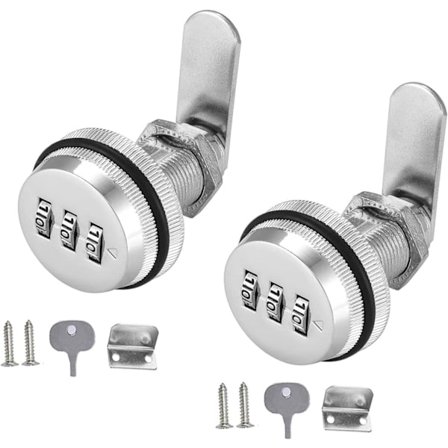 Pieces Sikkerhetslås Postkasse Kam Skap Kodelås, Nøkkelfritt Kamlås, Kombinasjonslås, for Skap Skuff Postkasse