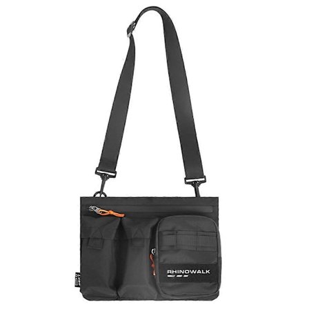 Cykelstyre Väska Multifunktionell Mountainbike Främre Ramväska Axelväska Motorcykel Tankväska (Svart)