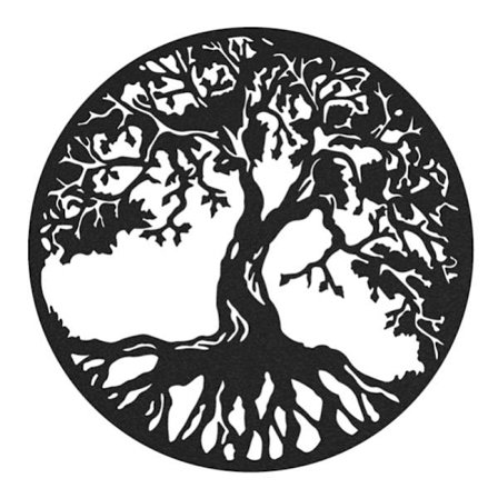 Metal vægkunst ornamenter Livets Træ Dekoration Jern vægplade