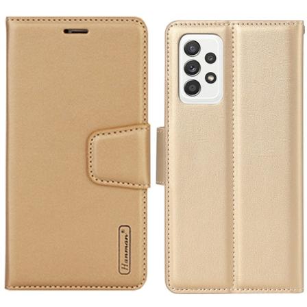 Samsung Galaxy A52 - Stilrent HANMAN Plånboksfodral Guld