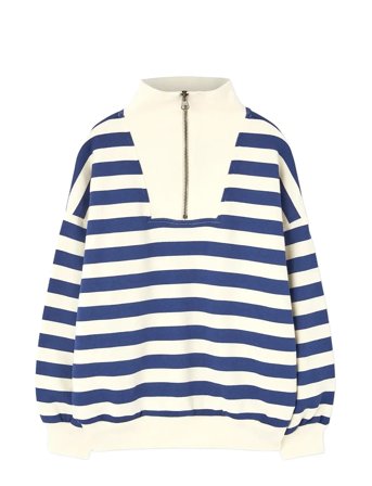 THE ANIMALS OBSERVATORY Stripes Navy Blowfly Sweatshirt - Navy - 12 Y