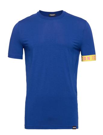Round Neck T-Shirt Underwear Night & Loungewear Pyjama Tops Sininen DSquared2