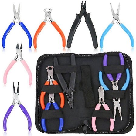 Smykketang 6 stk. Tang for smykkelaging Profesjonelt smykketangsett for DIY-perlehåndverk