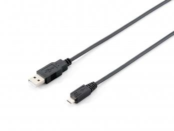 Equip USB 2 CBL A/M-MICRO B/M 1M BLK . CABL