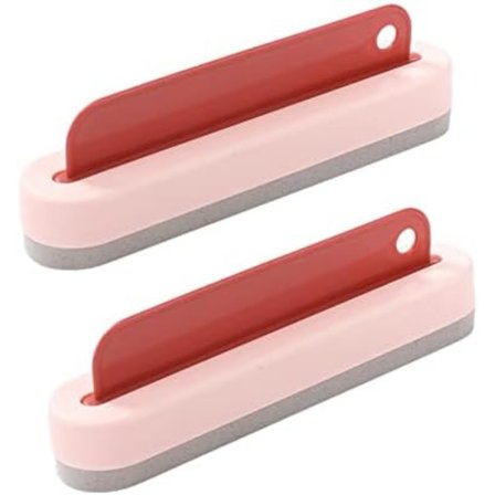 19,3x3,9cm 2 stk. Vindueskraber Glasskraber Lang Skraber Børste til Rengøring - Multifunktionelt Badeværelsesrengøringsværktøj