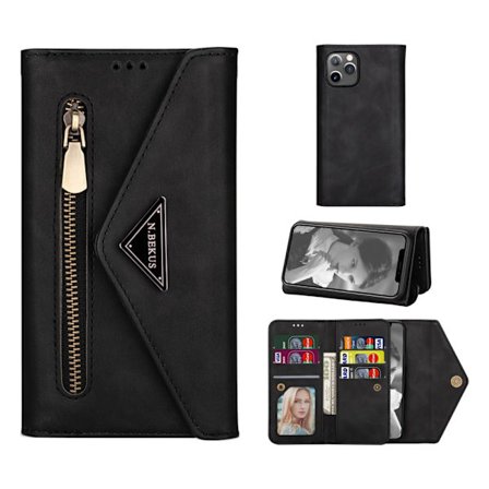 Plånboksfodral iPhone 12/12 Pro Svart