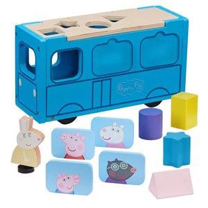 Peppa Pig Wooden Play School Bus Shape Sorter 24 months - 4 years - Toy figures & playsets - 24 months - 4 years - Pink
