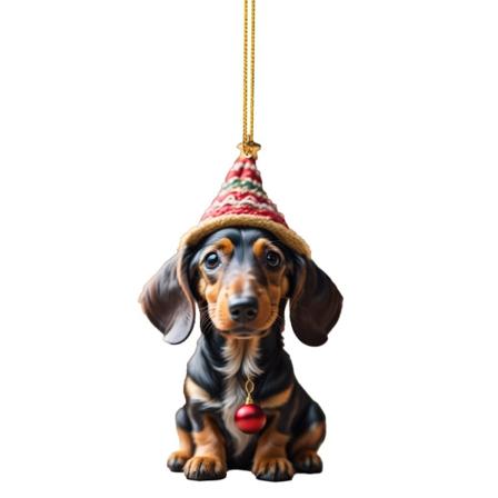 Interessant Hunde Juletre Dekorasjon Jul Dekorativt Håndverk