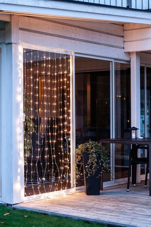 Jotex - Sherrie Curtain 1x2m Gjennomsiktig - Kjøp Utebelysning hos Jotex