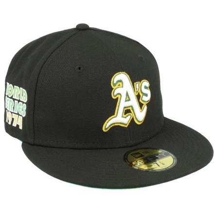 New Era - MLB Svart fitted Keps - Oakland Athletics 59FIFTY Citruspop Black Fitted @ Hatstore