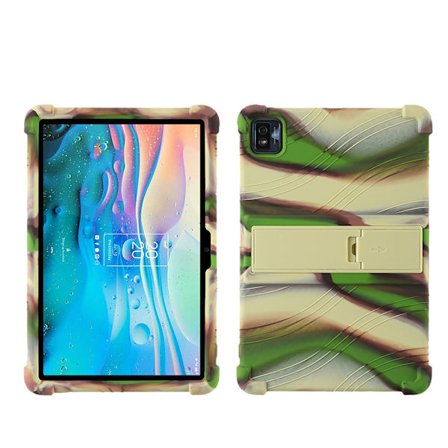 Silikonfodral med Ställ för TCL Tab 10S 10.1, Slitstarkt Skyddsfodral