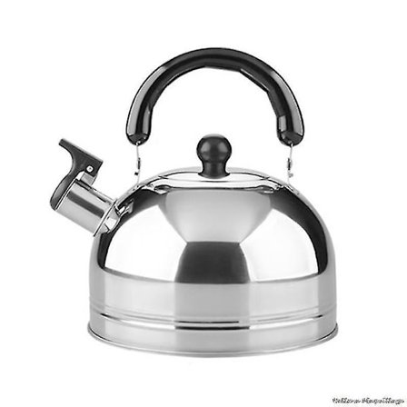 2 litran ruostumattomasta teräksestä valmistettu vihellyskeitin kaasuletille, ruostumattomasta teräksestä valmistettu vihellys