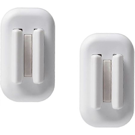 2 stk. Moppekroker Kost Organizer Holder Kost Veggfeste Kost Holder Kost og Mopp Organizer Veggoppheng Baderom Moppeholder Veggmoppeholder Hvit