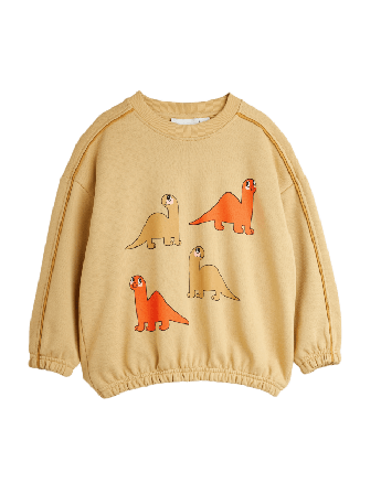 Mini Rodini Dino Sweatshirt Bodies & set Unisex Beige 92/98