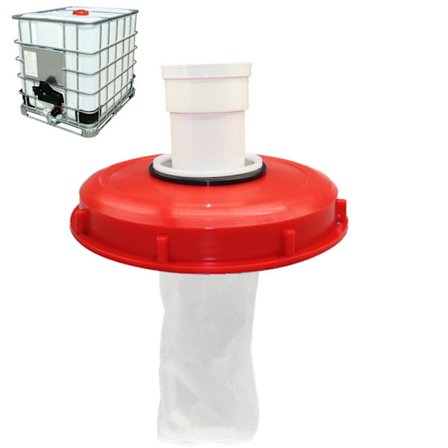 Vaskbar nylon IBC-filter med låg ibc regnvandstank 1000 liter 245mm nlfelt(DN225)