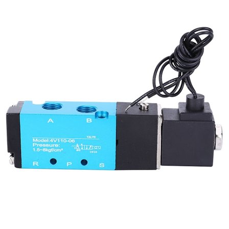 2-asentoinen 5-tieventtiili, solenoidi, alumiiniseos, erittäin herkkä kuparikela 4V110-06 PT1/8 AC220V