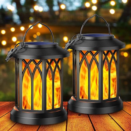 Solcelledrevne utendørs hagelys, utendørs solcelledrevet lys