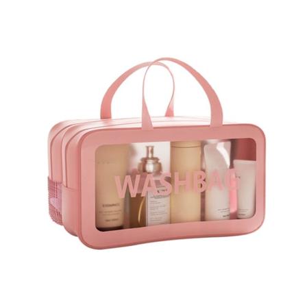 Tvättväska Fitness Resväska PINK M Pink M