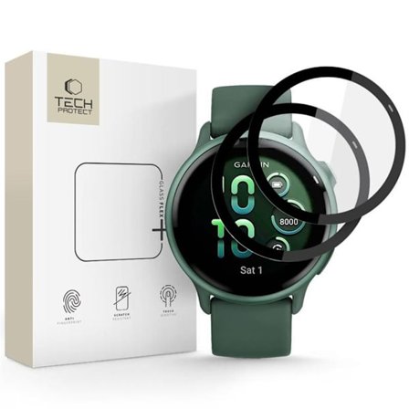 Tech-Protect Glass Flex+ Screen Protector for Garmin Vivoactive 6, 2-pack