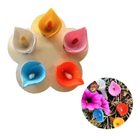 5-pak drikkestation til bier, havekop til bier, drikkestation til bier og sommerfugle, bi-vandingsanlæg til udendørs havedekoration