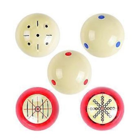 Billiard Cue Ball Treningsartefakt Øvingsballer Med Standard Linjer Og Prikker Egnet For