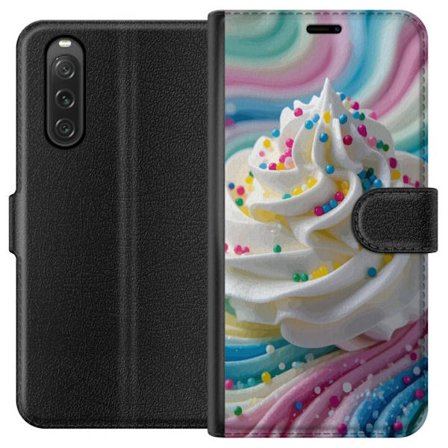 Kompatibelt Plånboksfodral till Sony Sony Xperia 10 V Glasstwist