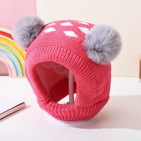 Baby strikket lue Barn Ørebeskyttelse Caps STIL 4 STIL 4