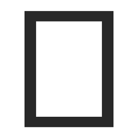 Ram Kartong Vägghängande Bild SVART