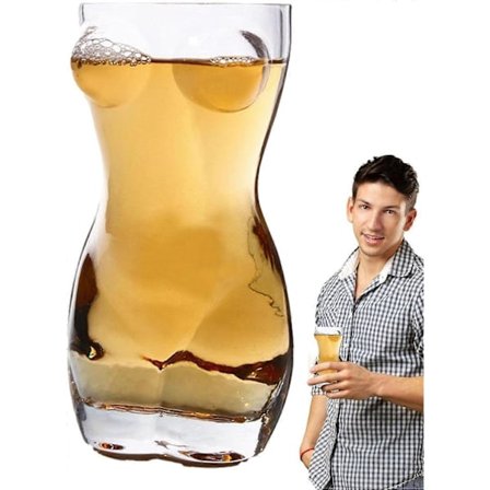 Tuoppilasi, seksikkään naisen vartalon muotoinen - Viiniolut - 400/450/700ml, 100% uusi