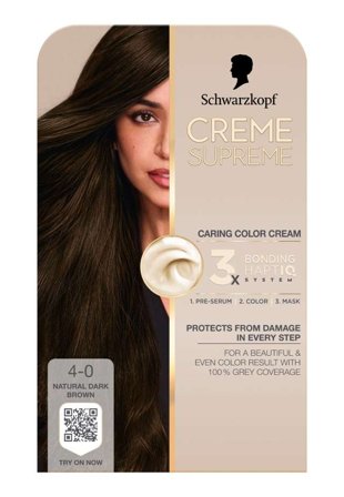 Schwarzkopf Creme Supreme Hårfärg Dam Brun 1 ST