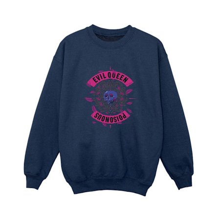 Disney Boys Villains Poison Apple Sweatshirt 7-8 år Marinblå