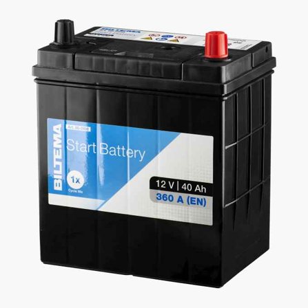 Biltema - Startbatteri 12 V 40 Ah