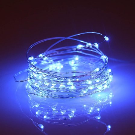 Batteridrivna 6,6 fot/2 m 20 LED-ljusslingor Blinkande Jul