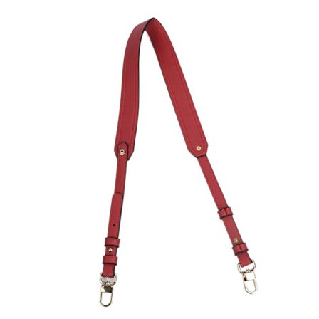 Handväska i äkta läder Axelrem Crossbody-rem MÖRKRÖD